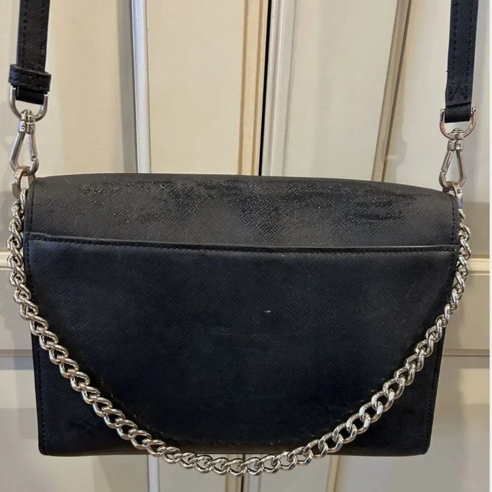 Kate Spade Black Saffiano Leather Crossbody Bag
